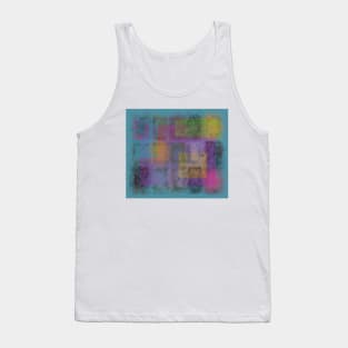 Abstract squares colorful painting Tank Top